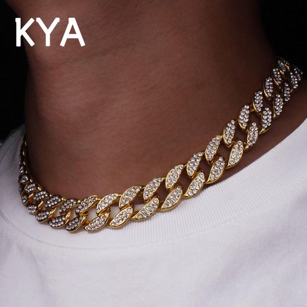 gold color plated 18kshiny rhinestone zircon tennis chain necklace hip hop jewelrycrystal chain 15mm one row zircon necklace link for men wo, Black
gold color plated 18kshiny rhinestone zircon tennis chain necklace hip hop jewelrycrystal chain 15mm one row zircon necklace link for men wo, Black