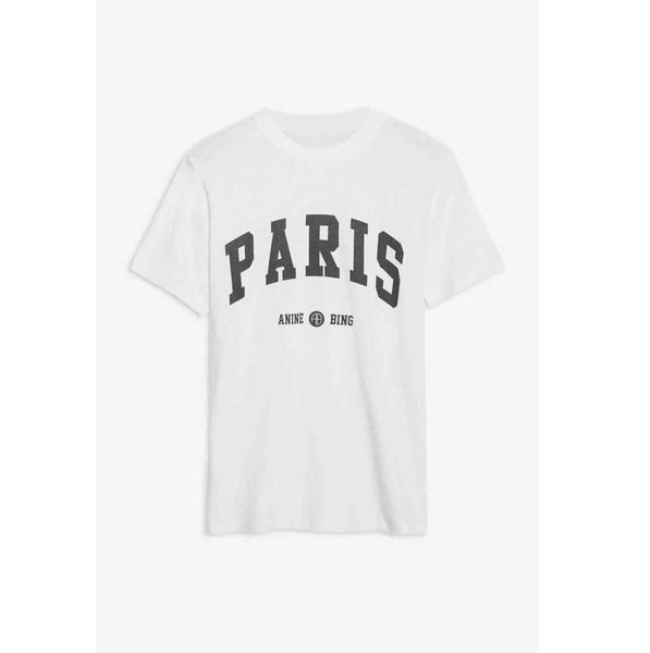 anine bing women designer t-shirt classic letter print sleeve embroidery cotton short tees motion current 28ess, White
anine bing women designer t-shirt classic letter print sleeve embroidery cotton short tees motion current 28ess, White