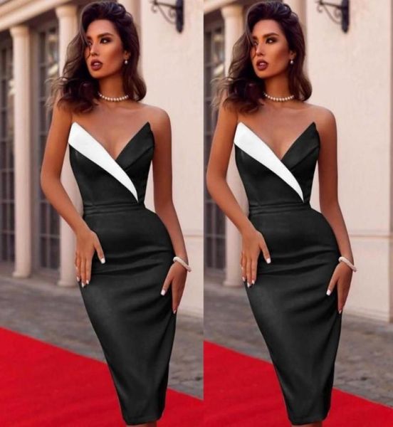 simple knee length short prom dresses with v neck sheath evening dress satin celebrity cocktail gowns robe de soiree7715266, Black
simple knee length short prom dresses with v neck sheath evening dress satin celebrity cocktail gowns robe de soiree7715266, Black