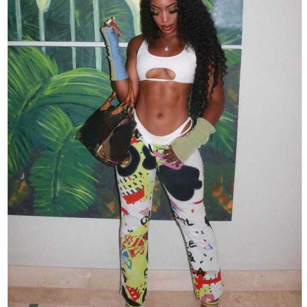 women hip hop trousers graffiti printed pants fashion sportpants designer pants girls loose sweatpants summer leisure, Black;white
women hip hop trousers graffiti printed pants fashion sportpants designer pants girls loose sweatpants summer leisure, Black;white