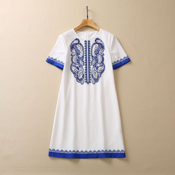 casual dresses european and american women's clothes 2023 spring new round neck short sleeve sequin nail bead print fashionable dress, Black;gray
casual dresses european and american women's clothes 2023 spring new round neck short sleeve sequin nail bead print fashionable dress, Black;gray