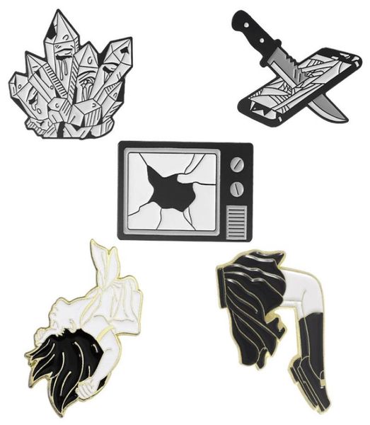 vintage punk style brooches pin for women kids fahsion jewelry shirt coat dress denim bag decor metal enamel pin3422136, Gray
vintage punk style brooches pin for women kids fahsion jewelry shirt coat dress denim bag decor metal enamel pin3422136, Gray