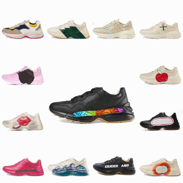 men shoes rhyton sneakers beige ggity sneaker designers designer trainers vintage shoe luxury chaussures ladies with box otut, Black
men shoes rhyton sneakers beige ggity sneaker designers designer trainers vintage shoe luxury chaussures ladies with box otut, Black