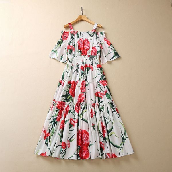 casual dresses european and american women's clothes 2023 spring new five-cent flared sleeve carnation print fashion pleated dress, Black;gray
casual dresses european and american women's clothes 2023 spring new five-cent flared sleeve carnation print fashion pleated dress, Black;gray