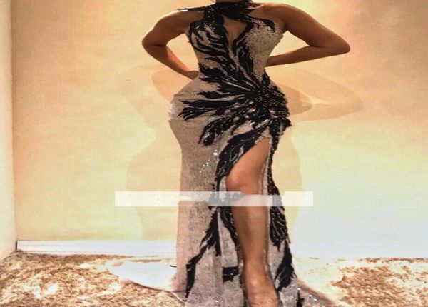 halter lace beading mermaid long prom dresses high neck front split black applique evening gowns special occasion wear9505149, Black;red
halter lace beading mermaid long prom dresses high neck front split black applique evening gowns special occasion wear9505149, Black;red