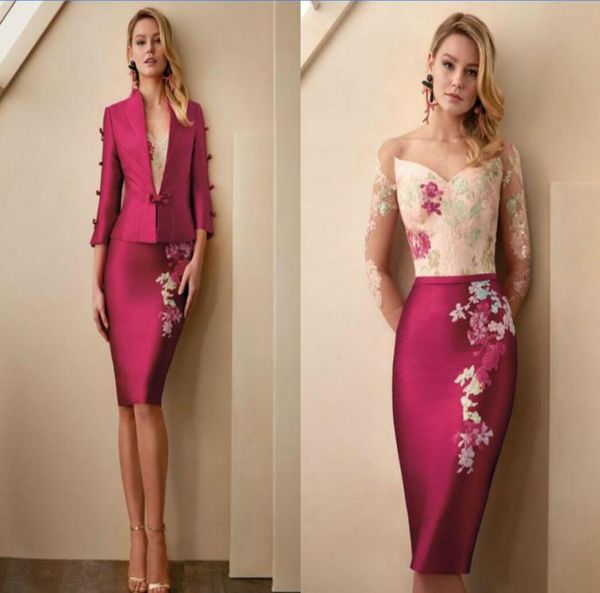 2020 elegant mother of the bride dresses with jacket jewel neck knee length wedding guest dress satin lace formal evening gowns3240562, Black;red
2020 elegant mother of the bride dresses with jacket jewel neck knee length wedding guest dress satin lace formal evening gowns3240562, Black;red
