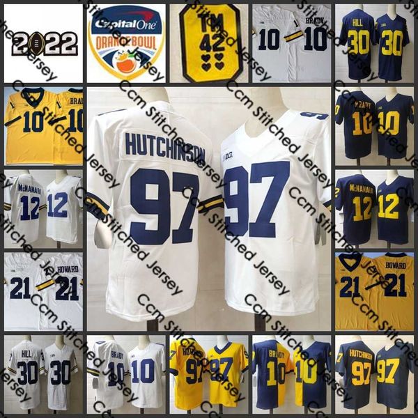 michigan wolverines football jersey 10 tom brady jerseys 12 cade mcnamara 97 aidan hutchinson jerseys 16 denard robinson 21 desmond howard 3, Black
michigan wolverines football jersey 10 tom brady jerseys 12 cade mcnamara 97 aidan hutchinson jerseys 16 denard robinson 21 desmond howard 3, Black
