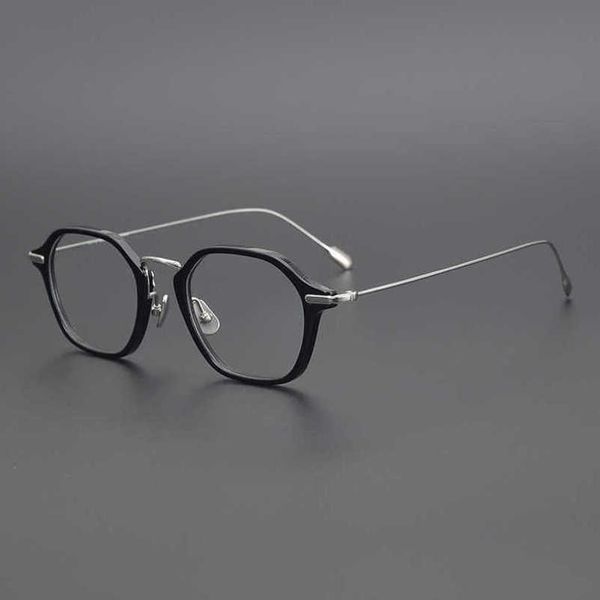 fashion japanese designer's ultra-light small hexagonal gold beam pure titanium eyeglass can be equipped with anti-blue light myopia fr, White;black
fashion japanese designer's ultra-light small hexagonal gold beam pure titanium eyeglass can be equipped with anti-blue light myopia fr, White;black
