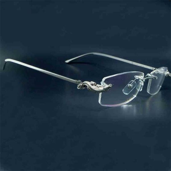 2023 designer glasses new luxury crocodile men sunglasses designer glasses woman stylish rimless optical frame filling prescription, White;black
2023 designer glasses new luxury crocodile men sunglasses designer glasses woman stylish rimless optical frame filling prescription, White;black