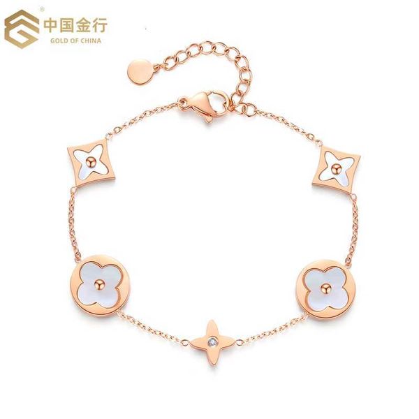 roman white fritillaria fourleaf grass bracelet light luxury small titania steel plated 18k valentine's day 520 gift, Black
roman white fritillaria fourleaf grass bracelet light luxury small titania steel plated 18k valentine's day 520 gift, Black