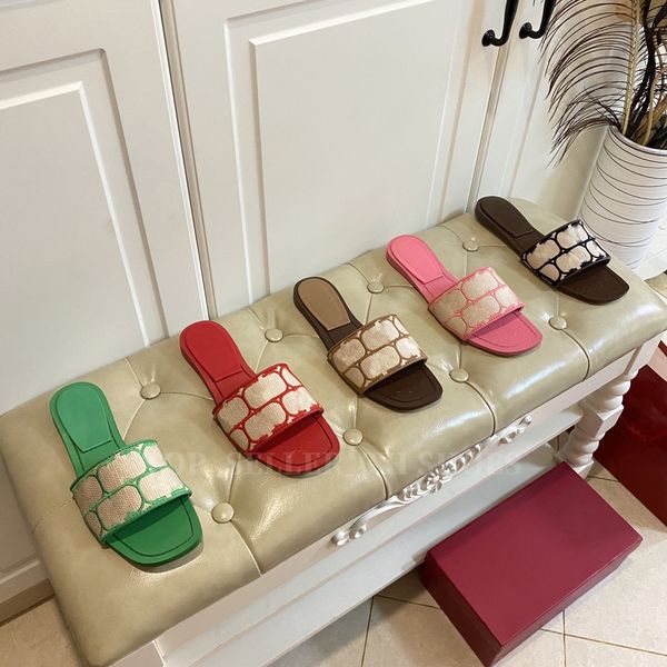designer slippers women fabric slides v letters mule sandal summer printing flat sandals with box, Black
designer slippers women fabric slides v letters mule sandal summer printing flat sandals with box, Black