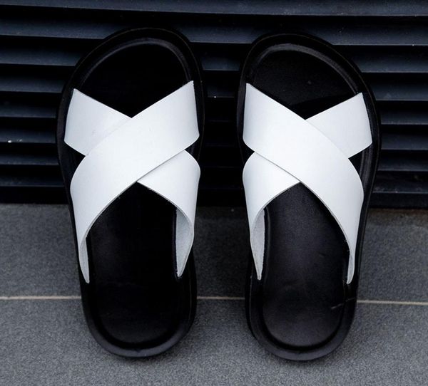 summer mens slippers men pu leather classic roman opentoed slides outdoor casual beach sandals male flip flops2446249, Black
summer mens slippers men pu leather classic roman opentoed slides outdoor casual beach sandals male flip flops2446249, Black