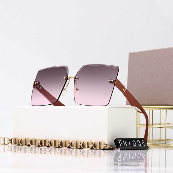 2022 new large frame light luxury frameless cut edge women's uv resistant sunglasses, White;black
2022 new large frame light luxury frameless cut edge women's uv resistant sunglasses, White;black