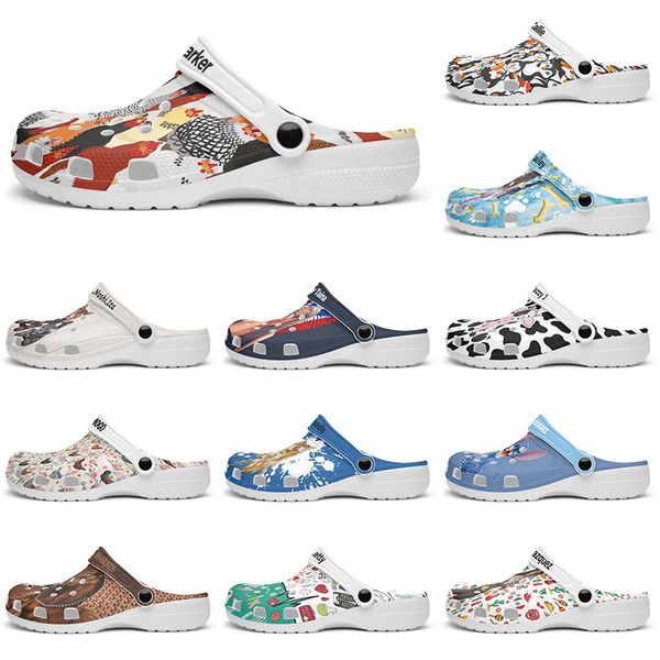 Customized beautiful and comfortable glossy Diy shoes for men and women's indoor slippers 38-98564
Customized beautiful and comfortable glossy Diy shoes for men and women's indoor slippers 38-98564