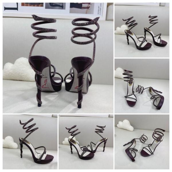 rene caovilla cleo open toe sandals crystal embellished spiral wrap around sandals twining rhinestone sandal women rainbow stiletto heels sh, Black
rene caovilla cleo open toe sandals crystal embellished spiral wrap around sandals twining rhinestone sandal women rainbow stiletto heels sh, Black