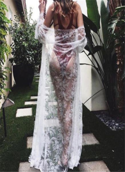 2019 new women lace bikini coverup mesh hollow out bathing suit swimwear cover up long maxi dress cardigan swimsuit coverups4687217, Blue;gray
2019 new women lace bikini coverup mesh hollow out bathing suit swimwear cover up long maxi dress cardigan swimsuit coverups4687217, Blue;gray