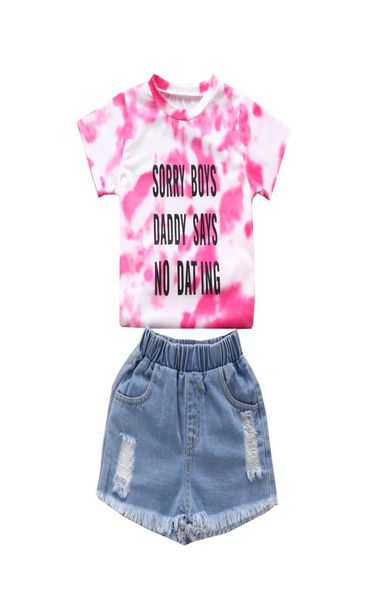 retailwhole girl tiedyed tee jeans tracksuit clothing sets 2pcs set short hole pant girls outfits children designers cl1077657, White
retailwhole girl tiedyed tee jeans tracksuit clothing sets 2pcs set short hole pant girls outfits children designers cl1077657, White