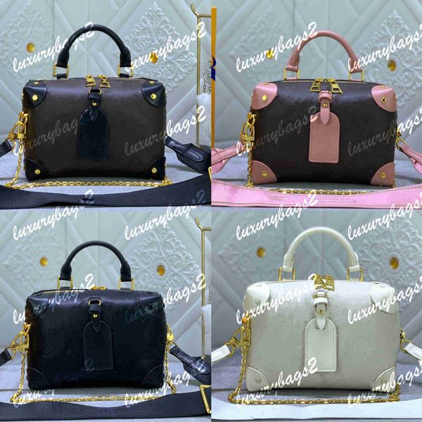 2023 luxury brand petite malle malletier bags shoulder designer crossbody bag designer tote genuine leather 4 colors handbag 20cm shoulder b, Black
2023 luxury brand petite malle malletier bags shoulder designer crossbody bag designer tote genuine leather 4 colors handbag 20cm shoulder b, Black