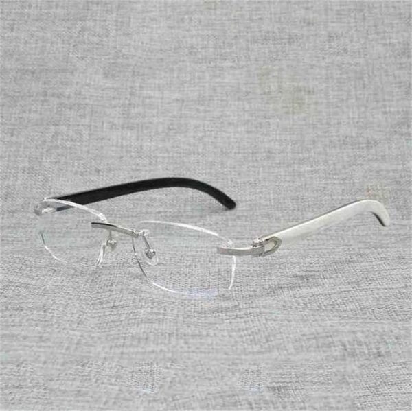 men's luxury designer natural wood square clear glasses frame men buffalo horn oversize rimless optical eyewear for women reading eyegl, White;black
men's luxury designer natural wood square clear glasses frame men buffalo horn oversize rimless optical eyewear for women reading eyegl, White;black