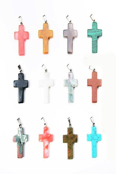 bulk new cross shape healing beads pendant crystal natural stone quartz charm for necklaces jewelry making in whole6005327, Silver
bulk new cross shape healing beads pendant crystal natural stone quartz charm for necklaces jewelry making in whole6005327, Silver