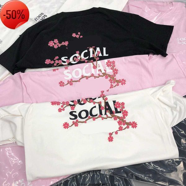 designers assc men's t shirts anti social club plum blossom peach flower letter women's t-shirt summer short sleeve fashionk, White;black
designers assc men's t shirts anti social club plum blossom peach flower letter women's t-shirt summer short sleeve fashionk, White;black