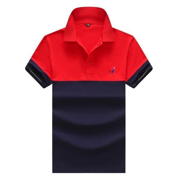 contrasting color splicing short-sleeved polo shirt men's summer thin style plus fat plus size t-shirt american trend lapel top, White;black
contrasting color splicing short-sleeved polo shirt men's summer thin style plus fat plus size t-shirt american trend lapel top, White;black
