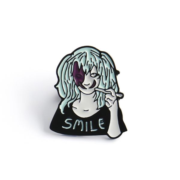 sally face smile game cartoon character brooch cute anime movies games hard enamel pins collect metal cartoon brooch backpack hat bag collar, Blue
sally face smile game cartoon character brooch cute anime movies games hard enamel pins collect metal cartoon brooch backpack hat bag collar, Blue