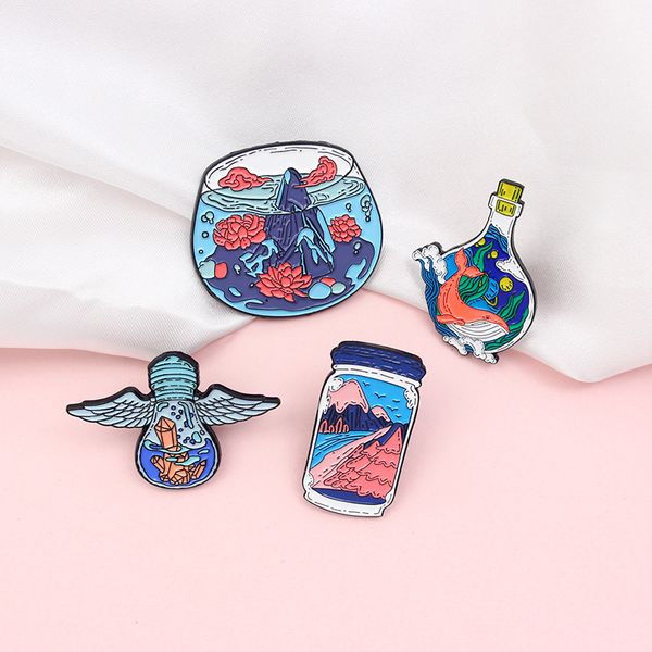 angel light bulb rockery fish tank whale magic bottle pastoral bottle creative combination brooch pin badge, Blue
angel light bulb rockery fish tank whale magic bottle pastoral bottle creative combination brooch pin badge, Blue