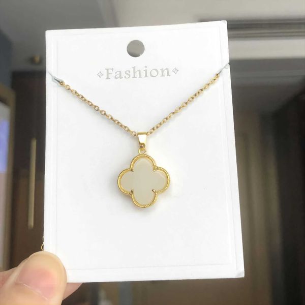 simple four leaf grass necklace women's steel colorless and allergic resistant design sense for small people versatile fashion collar c, Silver
simple four leaf grass necklace women's steel colorless and allergic resistant design sense for small people versatile fashion collar c, Silver