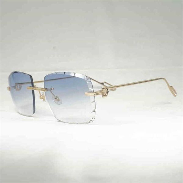 2023 designer glasses new diamond cut sunglasses men vintage oversized gafas retro metal shades women goggles for outdoor rimless glasses 01, White;black
2023 designer glasses new diamond cut sunglasses men vintage oversized gafas retro metal shades women goggles for outdoor rimless glasses 01, White;black