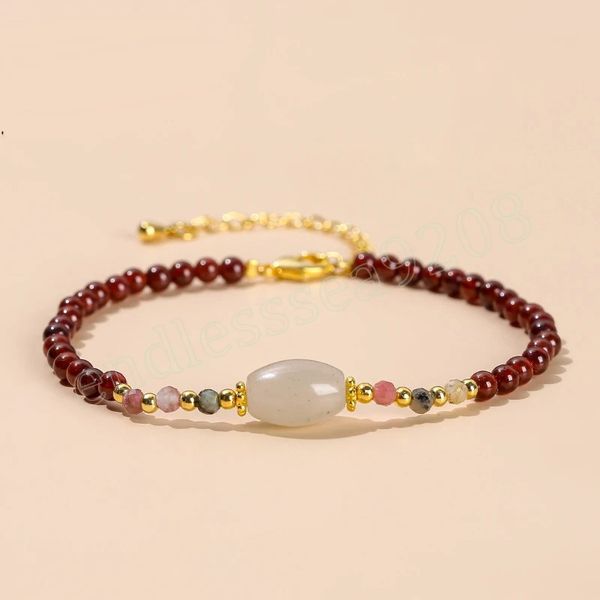 natural garnet bead lucky barred shape beaded bracelets women luxury thin adjustable yoga energy jewelry, Golden;silver
natural garnet bead lucky barred shape beaded bracelets women luxury thin adjustable yoga energy jewelry, Golden;silver