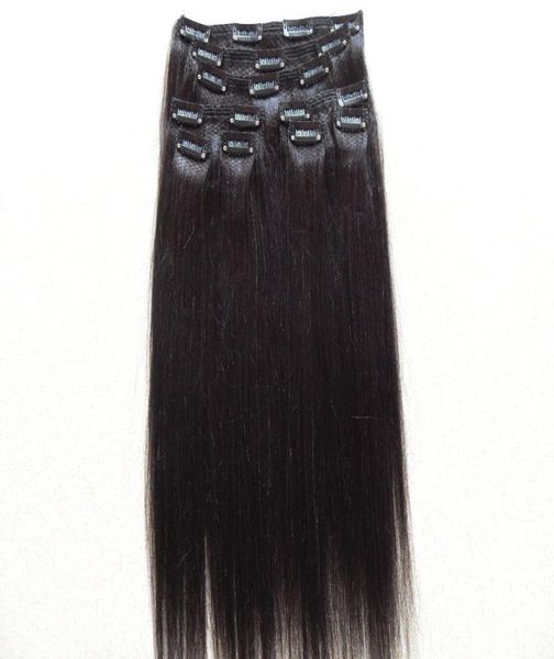 brazilian human clips in hair extensions straight light yaki hair weft natural black color 100g one bundle 9pieces one set1866600, Black;brown
brazilian human clips in hair extensions straight light yaki hair weft natural black color 100g one bundle 9pieces one set1866600, Black;brown