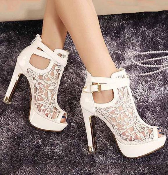 bridal white lace wedding dress shoes peep toes ankle strap 13cm super high heels pumps shoes 2 colors size 35 to 421782744, Black
bridal white lace wedding dress shoes peep toes ankle strap 13cm super high heels pumps shoes 2 colors size 35 to 421782744, Black