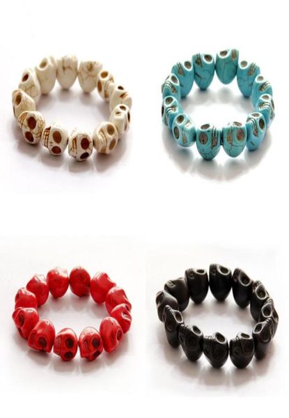 selling men womens turquoise beaded identification bracelets personality handmade stackable gemstone bracelet skull charms jew7625296, Black
selling men womens turquoise beaded identification bracelets personality handmade stackable gemstone bracelet skull charms jew7625296, Black