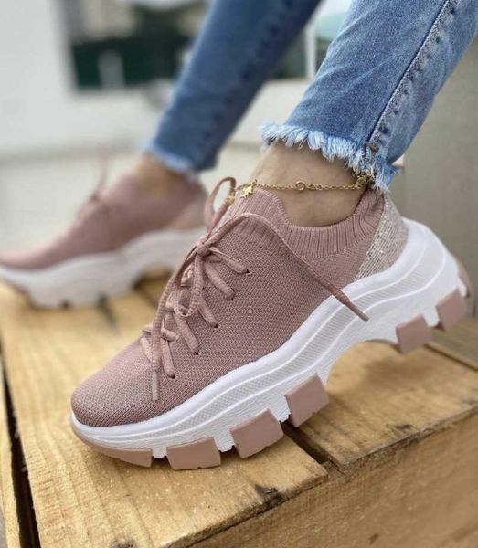 height increasing women thick heel platform shoes laceup knitting sock boots work out sport footwears5970323, Black;white
height increasing women thick heel platform shoes laceup knitting sock boots work out sport footwears5970323, Black;white