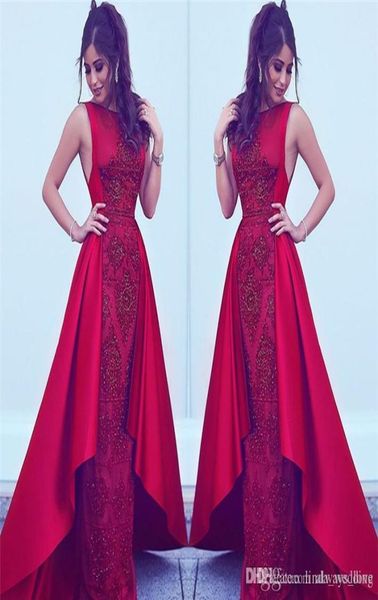 2019 arabic dubai red evening dress jewel neck appliques formal holiday wear prom party gown custom made plus size1485848, Black;red
2019 arabic dubai red evening dress jewel neck appliques formal holiday wear prom party gown custom made plus size1485848, Black;red