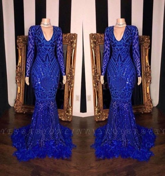 royal blue lace feather mermaid prom dresses black girls v neck long sleeves sweep train formal evening party gowns real image bc36859344
royal blue lace feather mermaid prom dresses black girls v neck long sleeves sweep train formal evening party gowns real image bc36859344