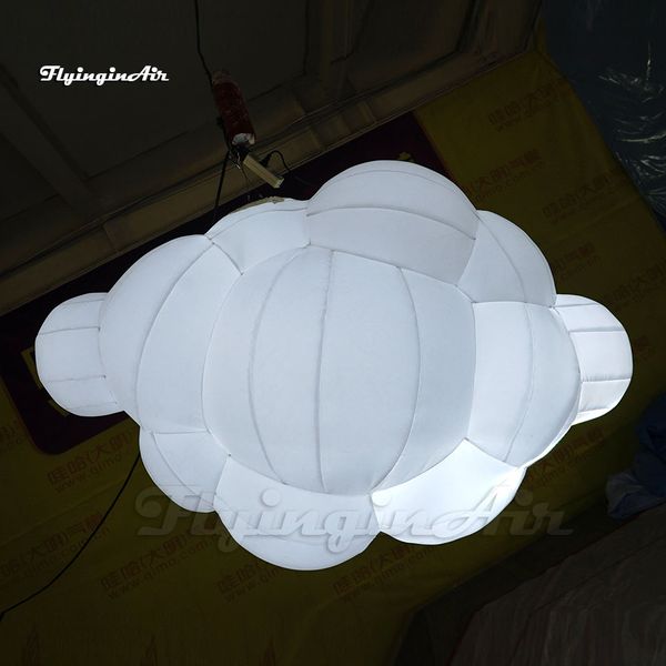 amazing large hanging white inflatable cloud balloon with rgb led light for club party decoration
amazing large hanging white inflatable cloud balloon with rgb led light for club party decoration