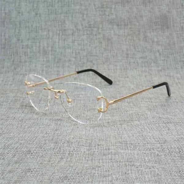 2023 designer glasses model vintage rimless square clear men oval wire eyeglasses optical metal frame oversize eyewear women for reading ocu, White;black
2023 designer glasses model vintage rimless square clear men oval wire eyeglasses optical metal frame oversize eyewear women for reading ocu, White;black