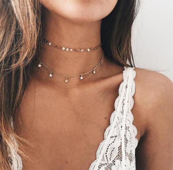 gold silver color sequins tassel star choker necklace women double layer sequins multilayer necklace whole3523750, Golden;silver
gold silver color sequins tassel star choker necklace women double layer sequins multilayer necklace whole3523750, Golden;silver