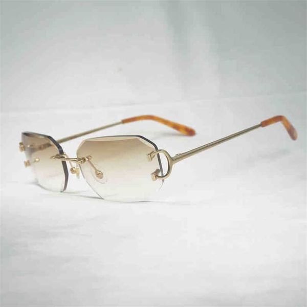2023 designer glasses new vintage rimless c wire sunglasses men eyewear women for summer diamond cutting clear glasses metal frame oculos ga, White;black
2023 designer glasses new vintage rimless c wire sunglasses men eyewear women for summer diamond cutting clear glasses metal frame oculos ga, White;black