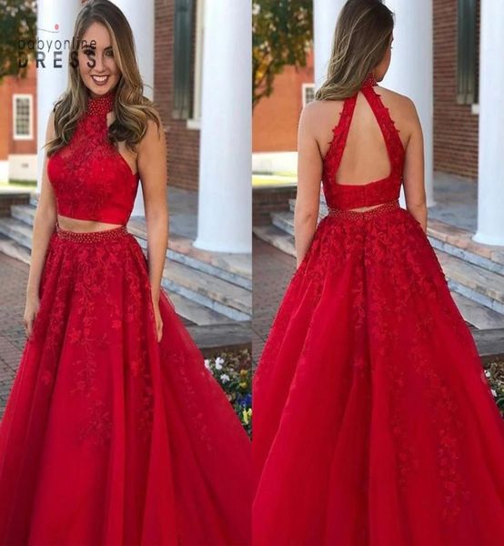 popular 2022 two pieces prom dresses a line red halter neck beads sequined appliques long tulle evening party gowns formal vestido1674786, Black
popular 2022 two pieces prom dresses a line red halter neck beads sequined appliques long tulle evening party gowns formal vestido1674786, Black