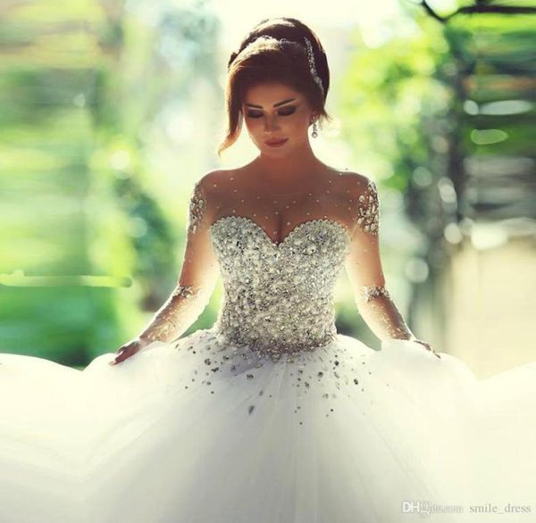 beaded crystals arabic bridal gowns princess gown sweetheart long sleeves sheer neck tulle lace up ball gown wedding dresses sb0054383460, White
beaded crystals arabic bridal gowns princess gown sweetheart long sleeves sheer neck tulle lace up ball gown wedding dresses sb0054383460, White