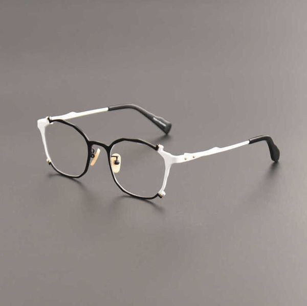 men's luxury designer japanese hand-made glasses maruyama same mm-0047 color matching personalized eyeglass frame fashion trend, White;black
men's luxury designer japanese hand-made glasses maruyama same mm-0047 color matching personalized eyeglass frame fashion trend, White;black
