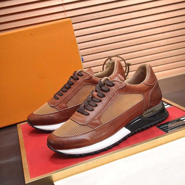 thick-soled men's luxury casual shoes travel outdoor sports leather lace-up sneakers 100% cowhide fashion printed embroidered letters f, Black 
thick-soled men's luxury casual shoes travel outdoor sports leather lace-up sneakers 100% cowhide fashion printed embroidered letters f, Black