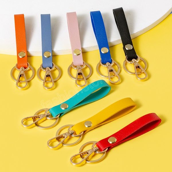 8 colors pu leather keychain business gift leather key chains men women car key strap waist wallet keychains keyrings, Silver
8 colors pu leather keychain business gift leather key chains men women car key strap waist wallet keychains keyrings, Silver