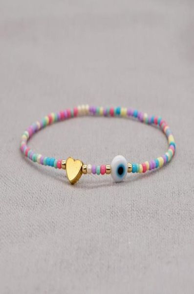 20pcslot fashion jewelry colorful seed beaded golden heart charm bracelet evil eye bracelets for women lovers2686714, Golden;silver
20pcslot fashion jewelry colorful seed beaded golden heart charm bracelet evil eye bracelets for women lovers2686714, Golden;silver