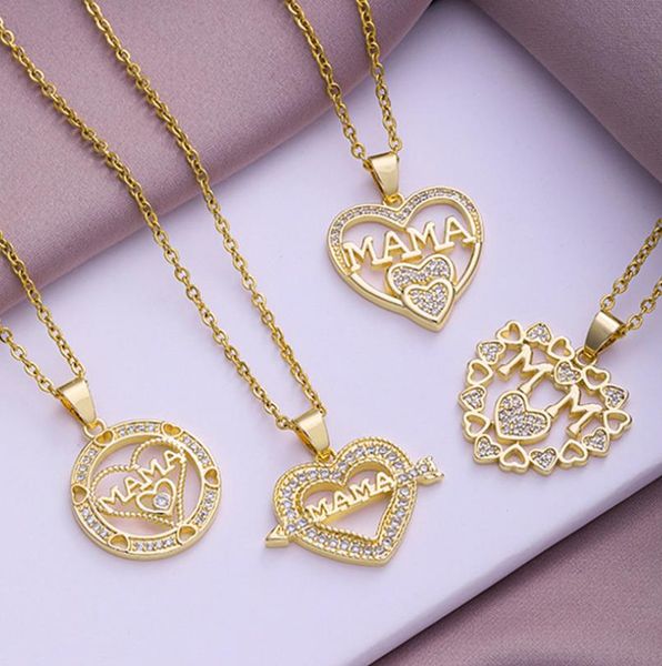 fashion gold clavicle pendant necklace zircon mother's day necklace mom necklace mum, Silver
fashion gold clavicle pendant necklace zircon mother's day necklace mom necklace mum, Silver