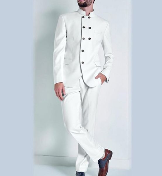 white indian men suits for wedding groom wear double breasted two piece trim fit groomsmen tuxedos jacket pants4045822, Black;gray
white indian men suits for wedding groom wear double breasted two piece trim fit groomsmen tuxedos jacket pants4045822, Black;gray