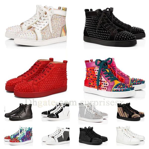 bottoms sneakers mens womens red casual shoes punmp spike rivets shoe platform vintage flat high bootsglittering designer famous dhgate loaf, Black
bottoms sneakers mens womens red casual shoes punmp spike rivets shoe platform vintage flat high bootsglittering designer famous dhgate loaf, Black